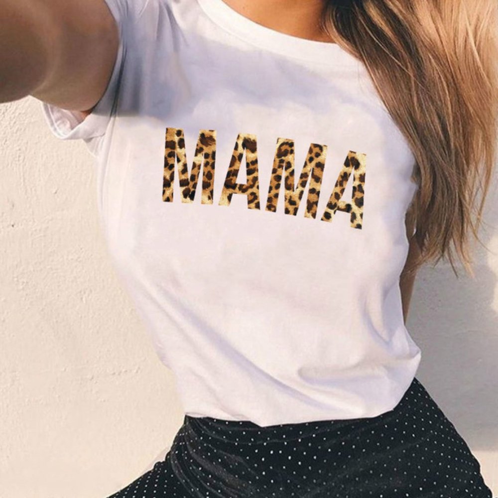 $5    White Mama Tee (T155)